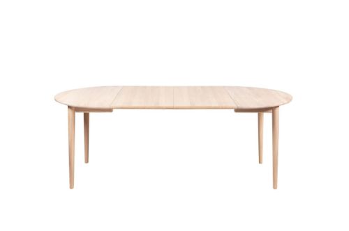 Haslev Zusatzplatte für 897 Esstisch 105 x 48 cm – Weiß geöltes Eichenfurnier