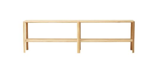 Form & Refine Leaf Shelf 2x2 L: 200 cm - White Oiled Oak