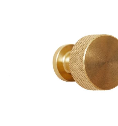 Form & Refine Winkelhaken groß Ø: 3 cm – Messing