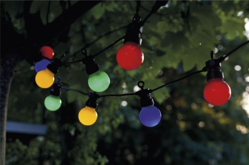 Sirius Lucas Solar Start Set Lichterkette 10 LED-Leuchtmittel – Multi/Schwarz