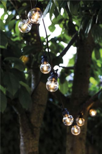 Sirius Lucas Start Set Lichterkette 10 LED-Leuchtmittel - Klar/Schwarz