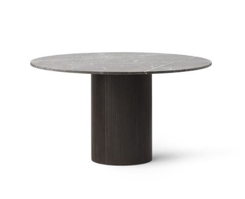 Vipp 494 Cabin Round Table Ø: 130 cm - Dark Oak / Grey Marble