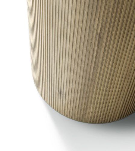 Vipp 494 Cabin Runder Tisch Ø: 130 cm – Helle Eiche / Grauer Marmor
