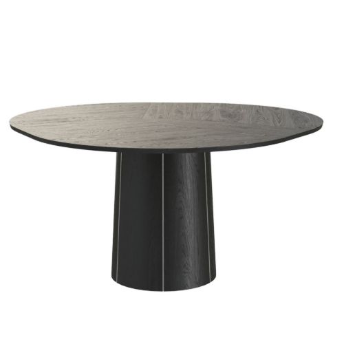 Skovby SM33 Spisebord Ø: 123 cm - Sortlakeret Eg