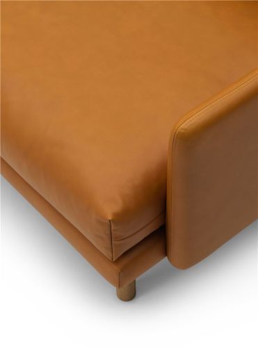 Bruunmunch EMO 3-Sitzer L: 207 cm – Dakar 0250 Cognac/Räuchereiche