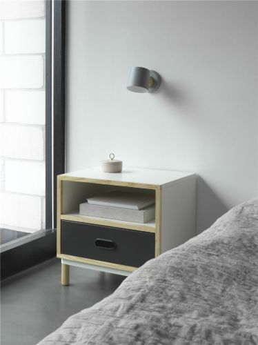 Normann Copenhagen Rise Hardwired Wandleuchte – Grau