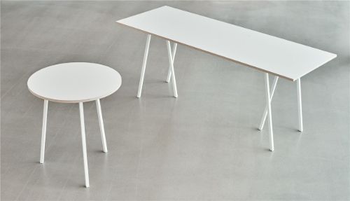 HAY Loop Stand High L: 180 cm – Schwarz pulverbeschichteter Stahl