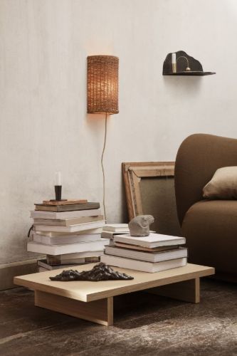 Ferm Living Kona niedriger Tisch 78 x 47,5 cm – natürliches Eichenfurnier