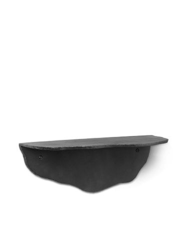 Ferm Living Fracture Shelf 15x40,7 cm - Blackened Aluminium