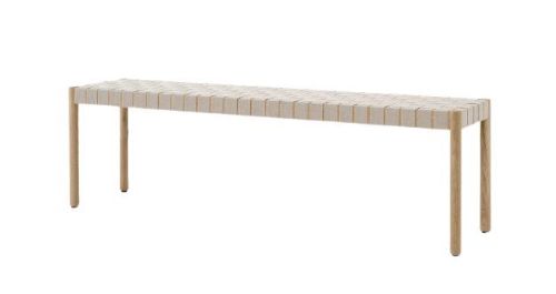&Tradition TK5 Betty Bench Large B: 157 cm - Oak / Natural Linen
