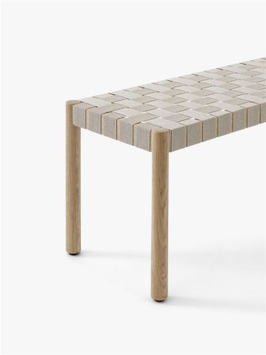&Tradition TK5 Betty Bench groß B: 157 cm – Eiche / Naturleinen