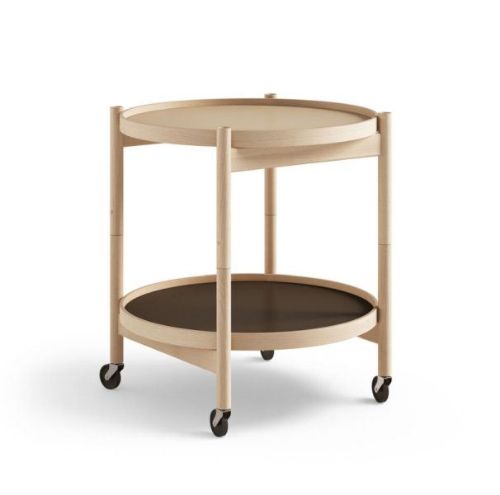 Brdr. Krüger Bølling Bakkebord m. 2 bakker Ø: 50 cm - Olieret Bøg/Earth