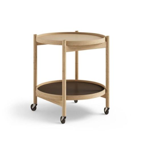 Brdr. Krüger Bølling Bakkebord m. 2 bakker Ø: 50 cm - Olieret Eg/Earth