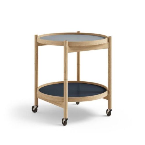 Brdr. Krüger Bølling Bakkebord m. 2 bakker Ø: 50 cm - Olieret Eg/Water