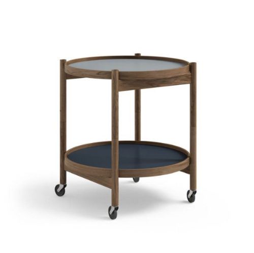 Brdr. Krüger Bølling Bakkebord m. 2 bakker Ø: 50 cm - Røget Eg Olieret/Water