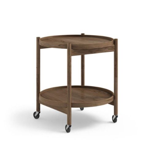 Brdr. Krüger Bølling Bakkebord m. 2 bakker Ø: 50 cm - Røget Eg Olieret/Finér