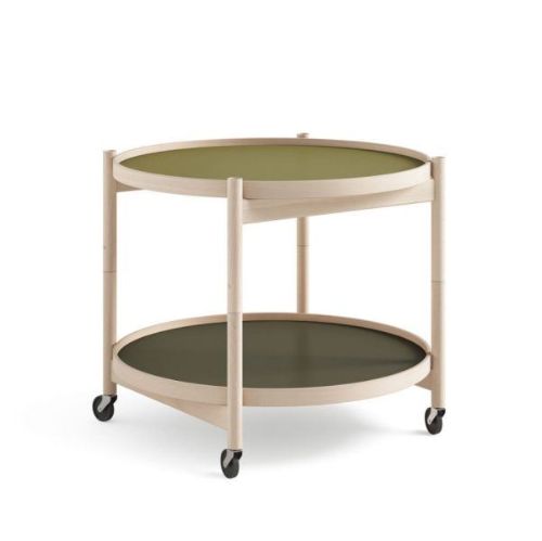 Brdr. Krüger Bølling Bakkebord m. 2 bakker Ø: 60 cm - Olieret Bøg/Leaf