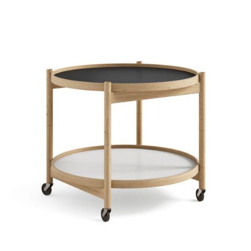 Brdr. Krüger Bølling Bakkebord m. 2 bakker Ø: 60 cm - Olieret Eg/Base