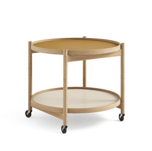 Brdr. Krüger Bølling Bakkebord m. 2 bakker Ø: 60 cm - Olieret Eg/Sunny