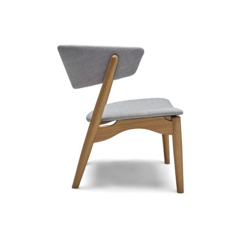 Sibast Furniture No 7 Lounge Chair Vollgepolstert SH: 35 cm - Eiche natur geölt / Remix 123
