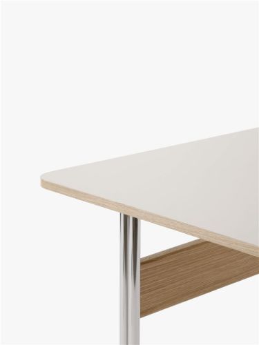 &Tradition Pavilion Schreibtisch AV16 Schreibtisch B: 130 cm – Linoleum Mushroom 4176 / Lackierte Eiche