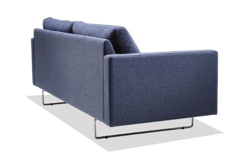 Søren Lund SL 429 2 Pers. Sofa L: 175 cm – Main Line Flax Blau/K 16 Gestell Edelstahl