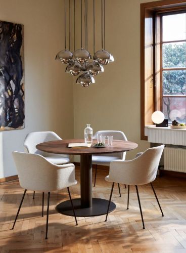 &Tradition HW35 Rely Chair SH: 45,5 cm – Re-Wool 198 / Gestell Schwarz