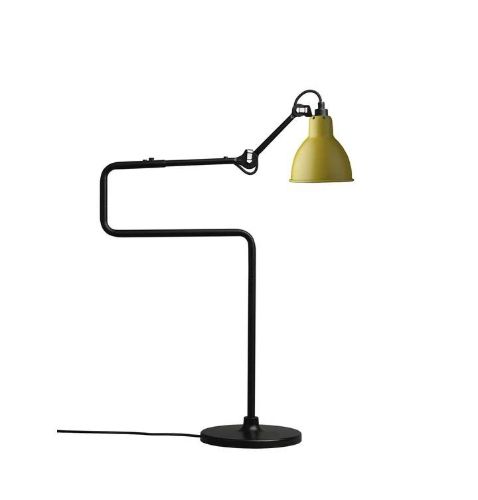 DCW Editions Lampe Gras N317 Bordlampe Rund H: 65cm - Sort/Gul