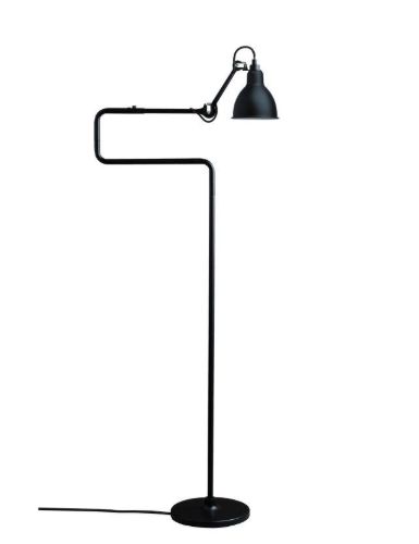 DCW Editions Lampe Gras N411 Gulvlampe Rund H: 121cm - Sort/Sort