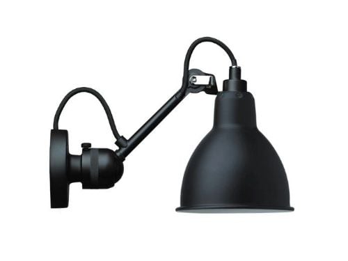 DCW Editions Lampe Gras N304 Væglampe Rund H: 14cm - Sort/Sort