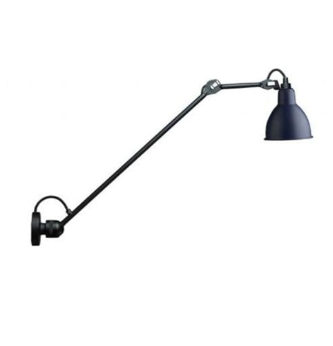 DCW Editions Lampe Gras N304L40 Væglampe Rund H: 40cm - Sort/Blå