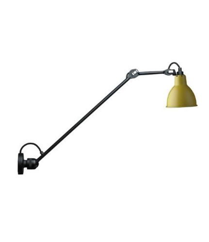 DCW Editions Lampe Gras N304L40 Væglampe Rund H: 40cm - Sort/Gul
