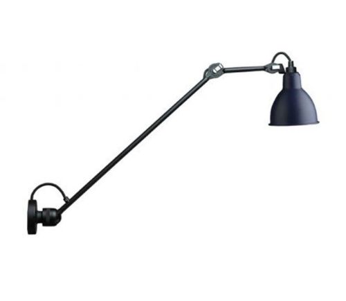 DCW Editions Lampe Gras N304L60 Væglampe Rund H: 60cm - Sort/Blå