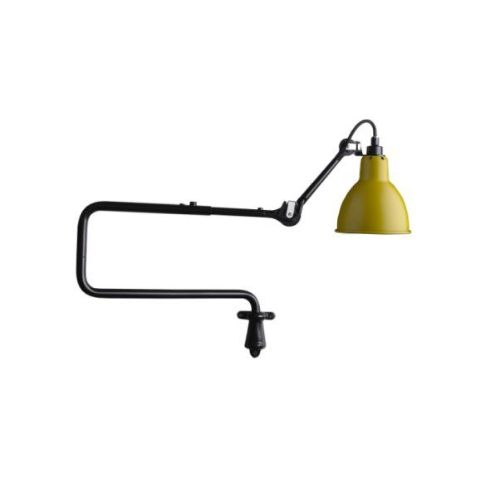 DCW Editions Lampe Gras N303 Væglampe Rund L: 92cm - Sort/Gul