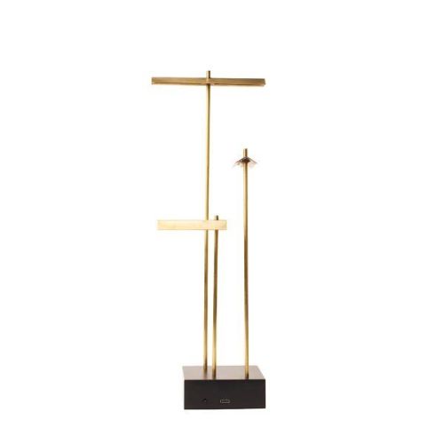 DCW Editions Mantis Knokke ToGo Bordlampe LED H: 35cm - Børstet Messing