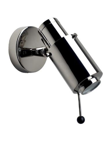 DCW Editions Biny Spot LED Væg- og loftlampe m. Arm Ø: 6,5 cm - Nikkel/Nikkel