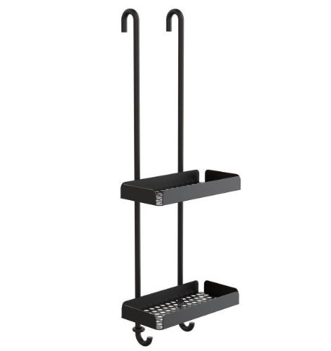 FROST NOVA2 Sæbehylde 6 Dobbelt H: 70cm - Mat Sort