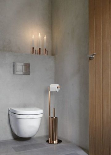 FROST NOVA2 Toilettenbürste 8 Combi H: 71,45 cm – Poliertes Kupfer