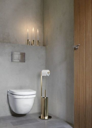 FROST NOVA2 Toilettenbürste 8 Combi H: 71,45 cm – Poliertes Gold
