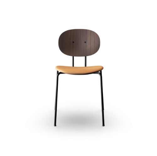 Sibast Furniture Piet Hein Chair SH: 45 cm - Walnut/Cognac Dunes Leather
