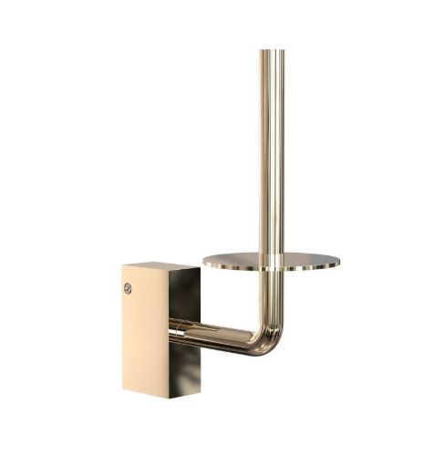 FROST QUADRA Toiletrulleholder 4 H: 17,5 cm - Poleret guld