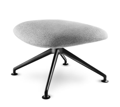 Eva Solo Laze Fodskammel H: 40,5 cm - Blend 0074 Grey/Pulverkaleret Stål