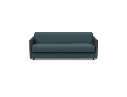 Innovation Living Black Label ILB 501 Schlafsofa 160–200 cm – Mahagoni Dunkelblau/Schwarzes Holz