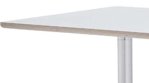 HAY AAT10 Tisch 180 x 90 cm – weiß pulverbeschichtetes Aluminium/weißes Laminat