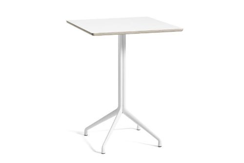 HAY AAT15 Table 80x80 cm - White Powder Coated Aluminium/White Laminate