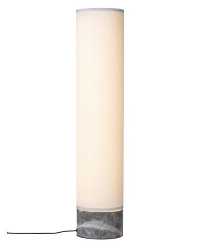 GUBI Unbound Gulvlampe H: 80 cm Medium - White Linnen/Grey Marble