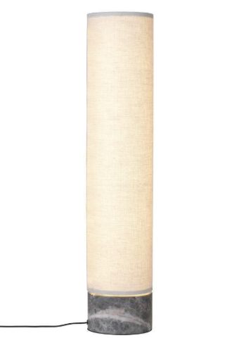 GUBI Unbound Gulvlampe H: 120 cm Large - Natural Canvas/Grey Marble