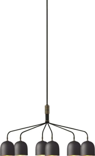 GUBI Howard Lysekrone m. 6 Arme Ø: 16 cm - Sort