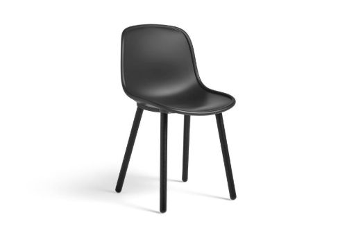 HAY Neu 12 Spisebordsstol SH: 46 cm - Soft Black Lacquered Oak/Soft Black OUTLET