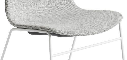 HAY AAC 09 About A Chair SH: 46 cm – Weiß pulverbeschichteter Stahl/Hallingdal 116